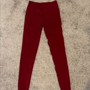 Alphalete Burgundy High-Rise Seamless Leggings